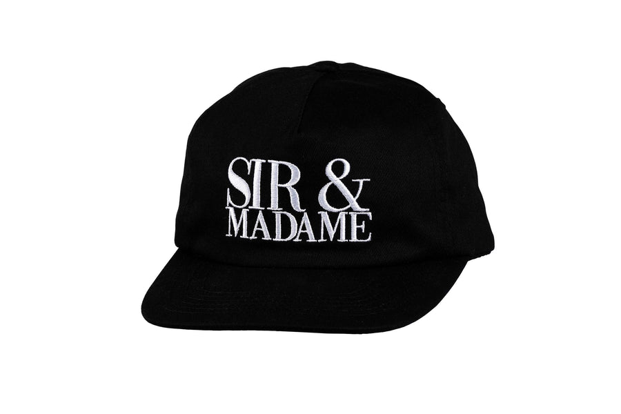 SIR & MADAME 5 PANEL UNSTRUCTURED HAT | BLACK